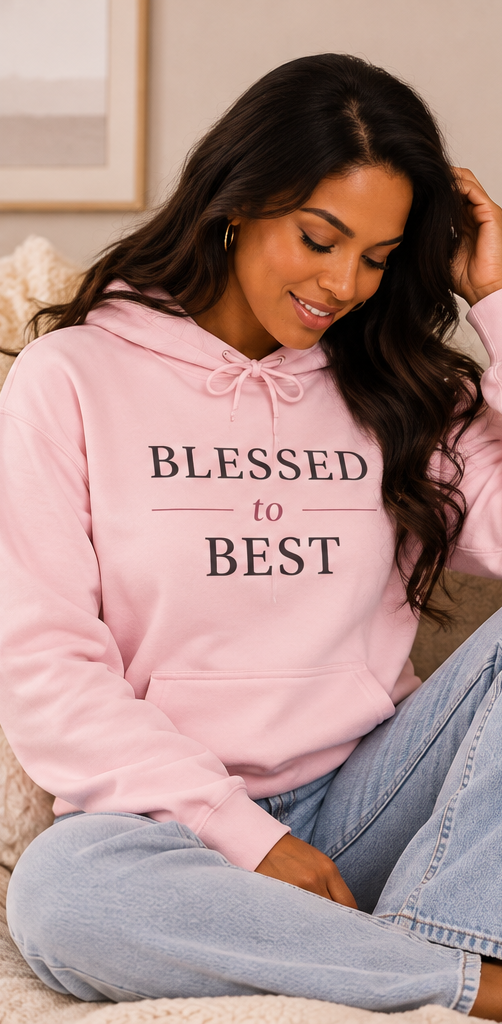 Blessed to Best Inspirational Hoodie